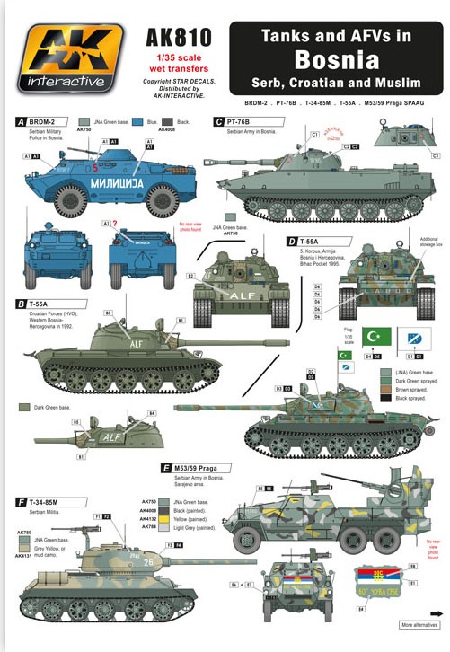 AK810 Tanks and AFVs in Bosnia Image
