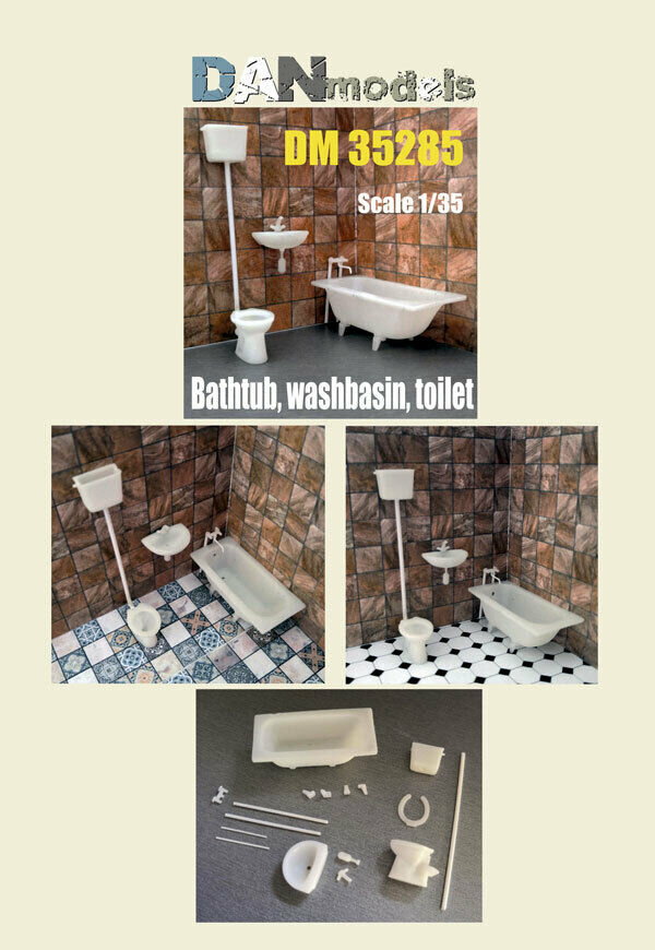 DM35285 Bathtub, Washbasin, Toilet Image